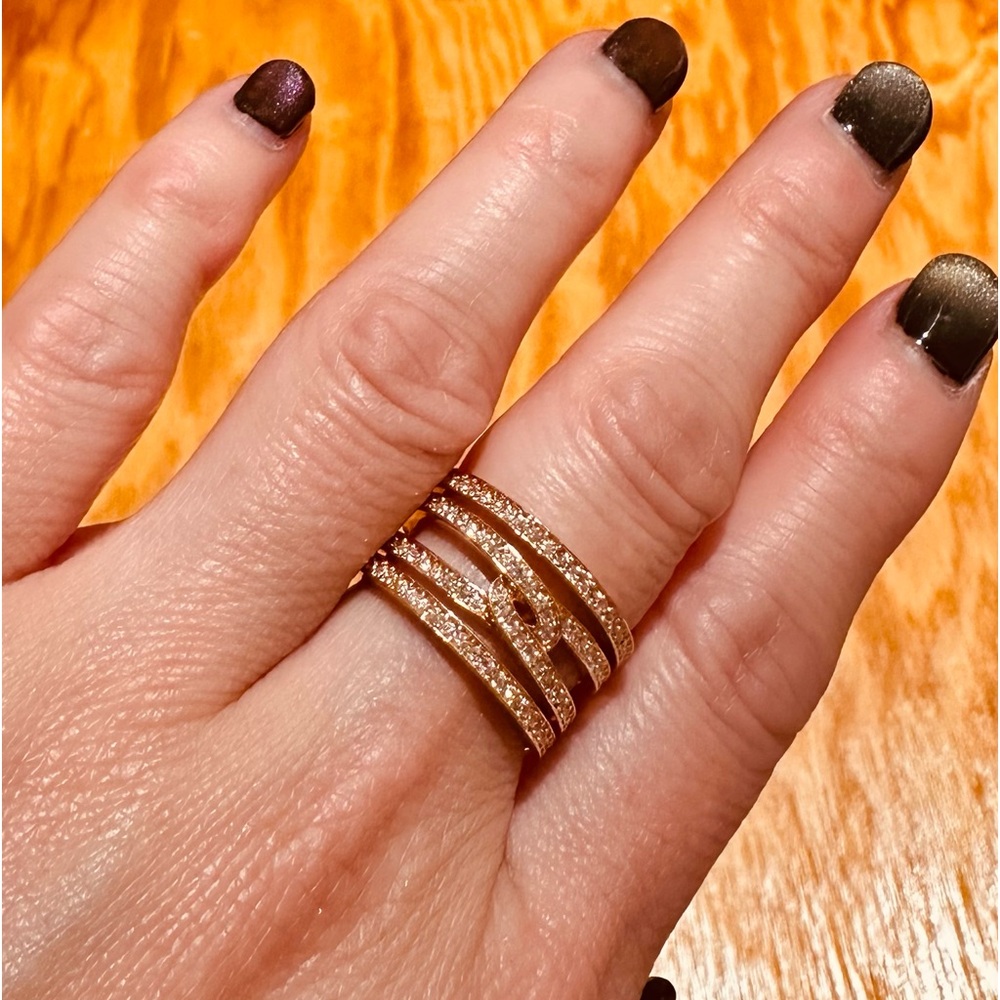 SWAROVSKI RING IN ROSE GOLD - Picture 6 of 7
